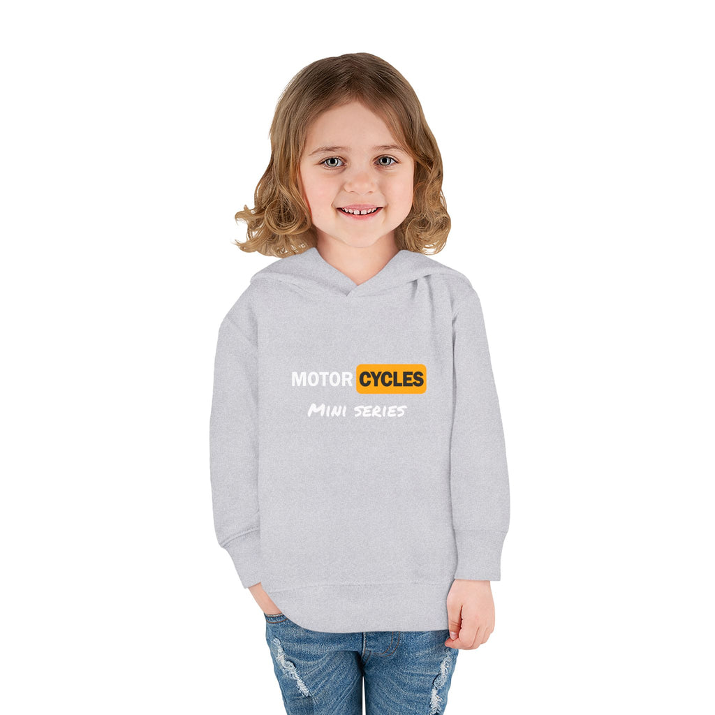Toddler Hoodie - "Cycles" Front Patch & "Two Wheel Thrill Co." Colorful Back Graphic