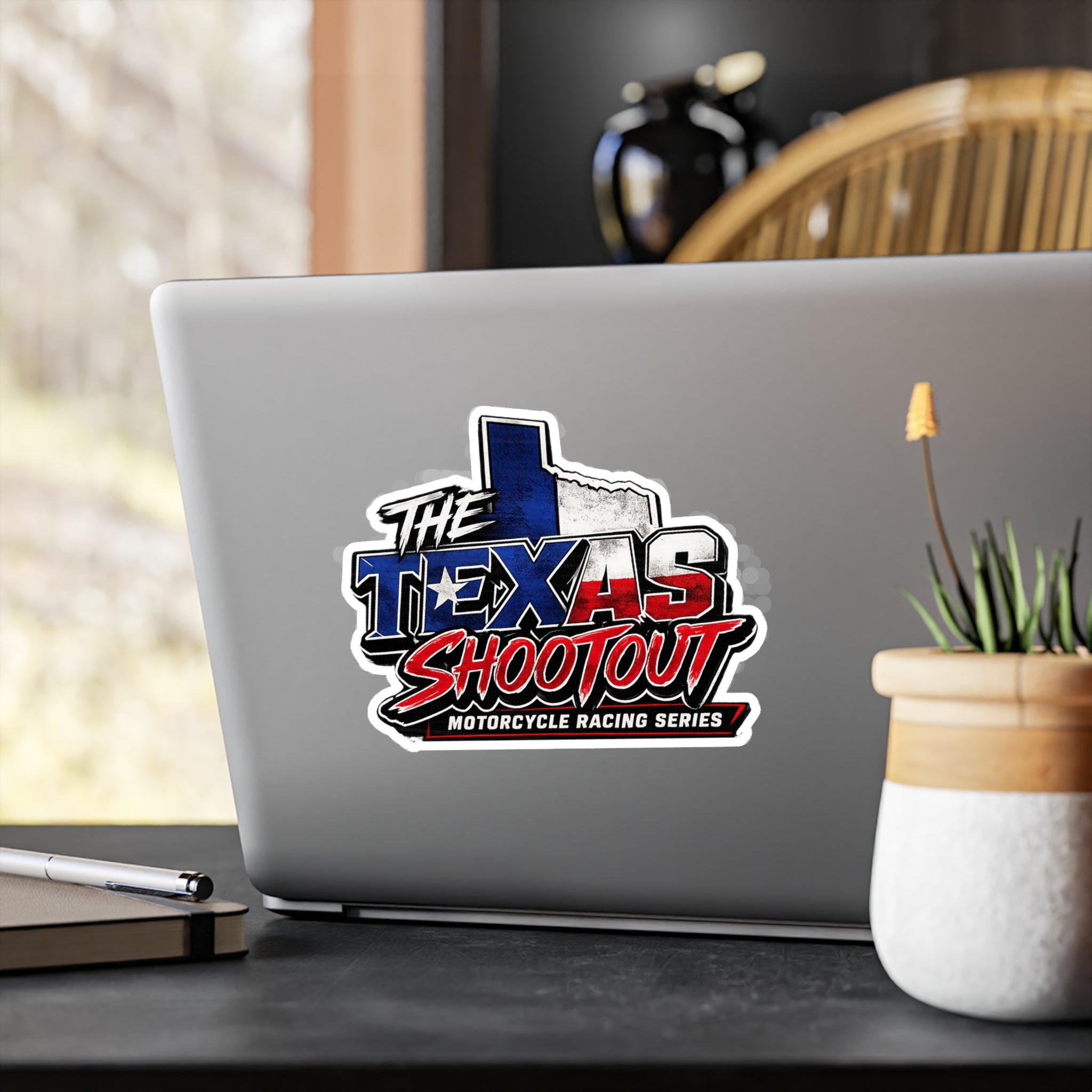 The Texas Shootout Vinyl Decal — Motorcycle Racing Logo Sticker