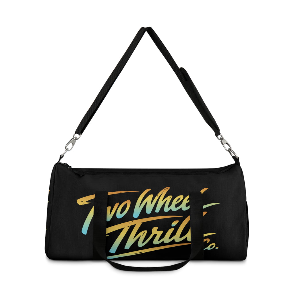 Two Wheels Thrill Co. Retro Logo Duffel Bag