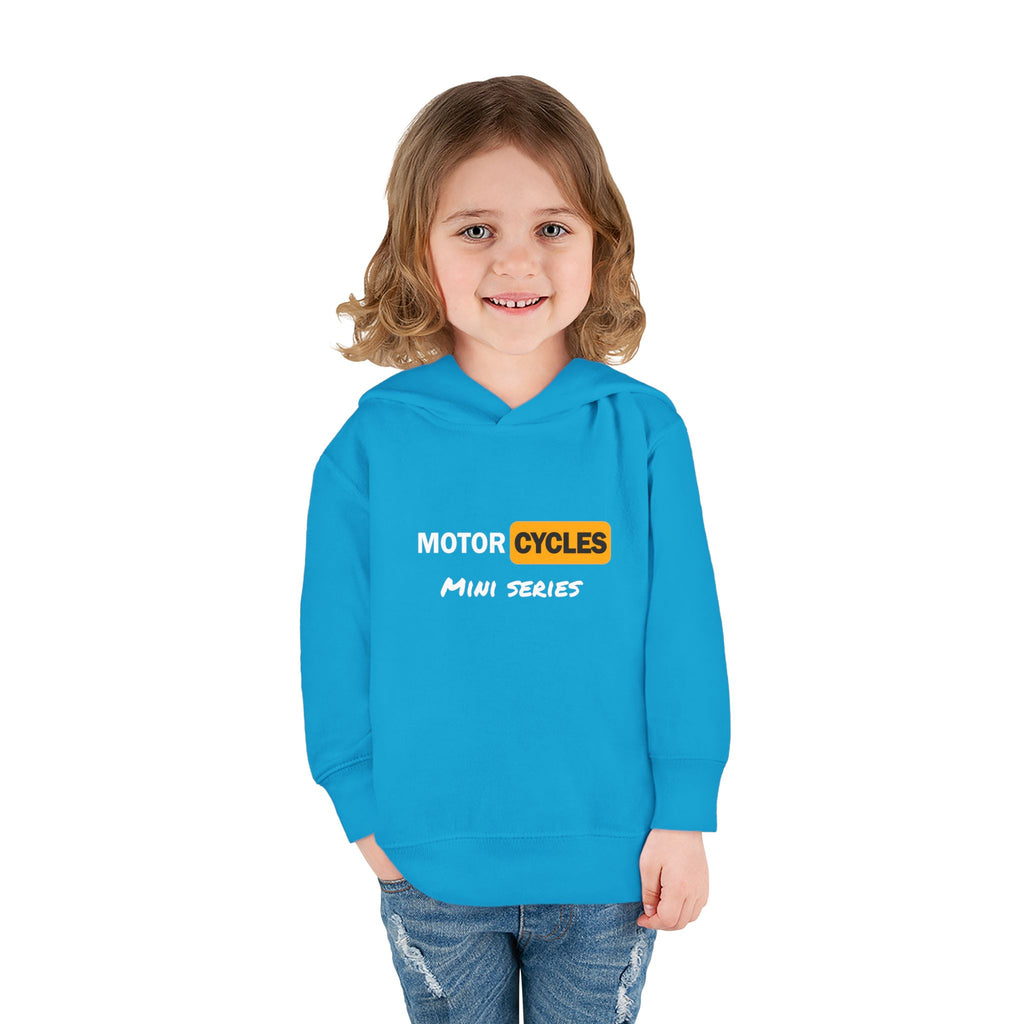 Toddler Hoodie - "Cycles" Front Patch & "Two Wheel Thrill Co." Colorful Back Graphic