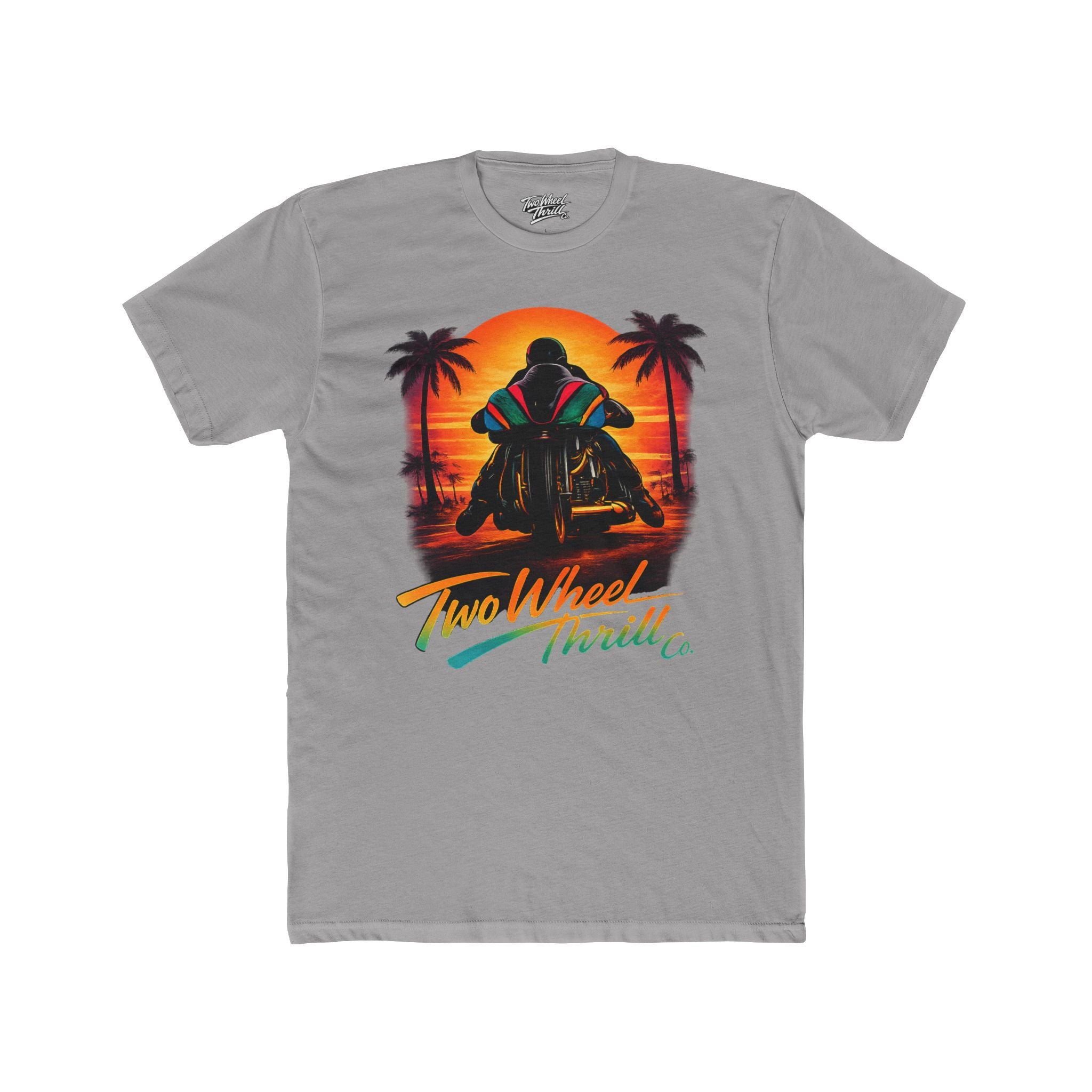 Two Wheel Thrill Motorcycle Sunset T-Shirt