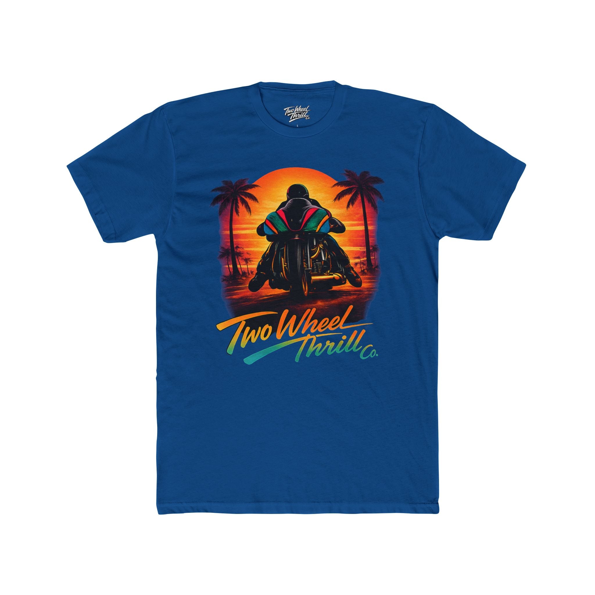 Two Wheel Thrill Motorcycle Sunset T-Shirt