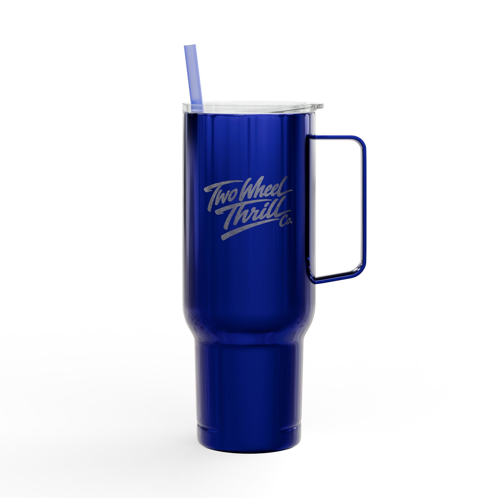 Engraved 40oz Insulated Tumbler with Handle & Lid