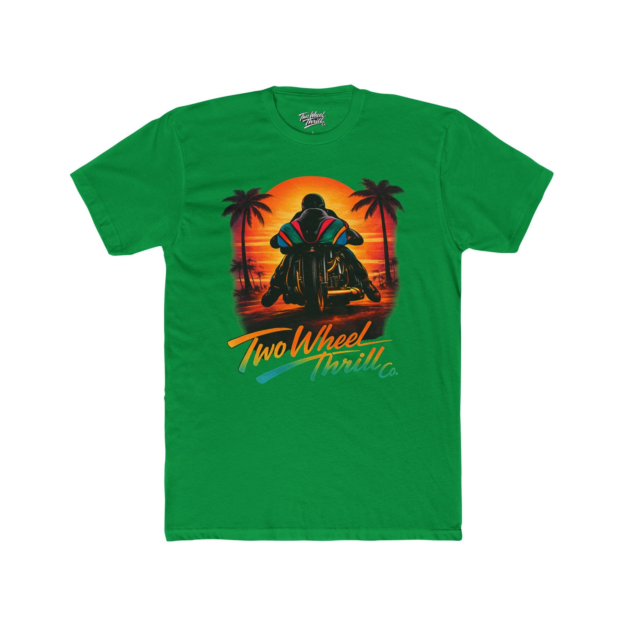 Two Wheel Thrill Motorcycle Sunset T-Shirt