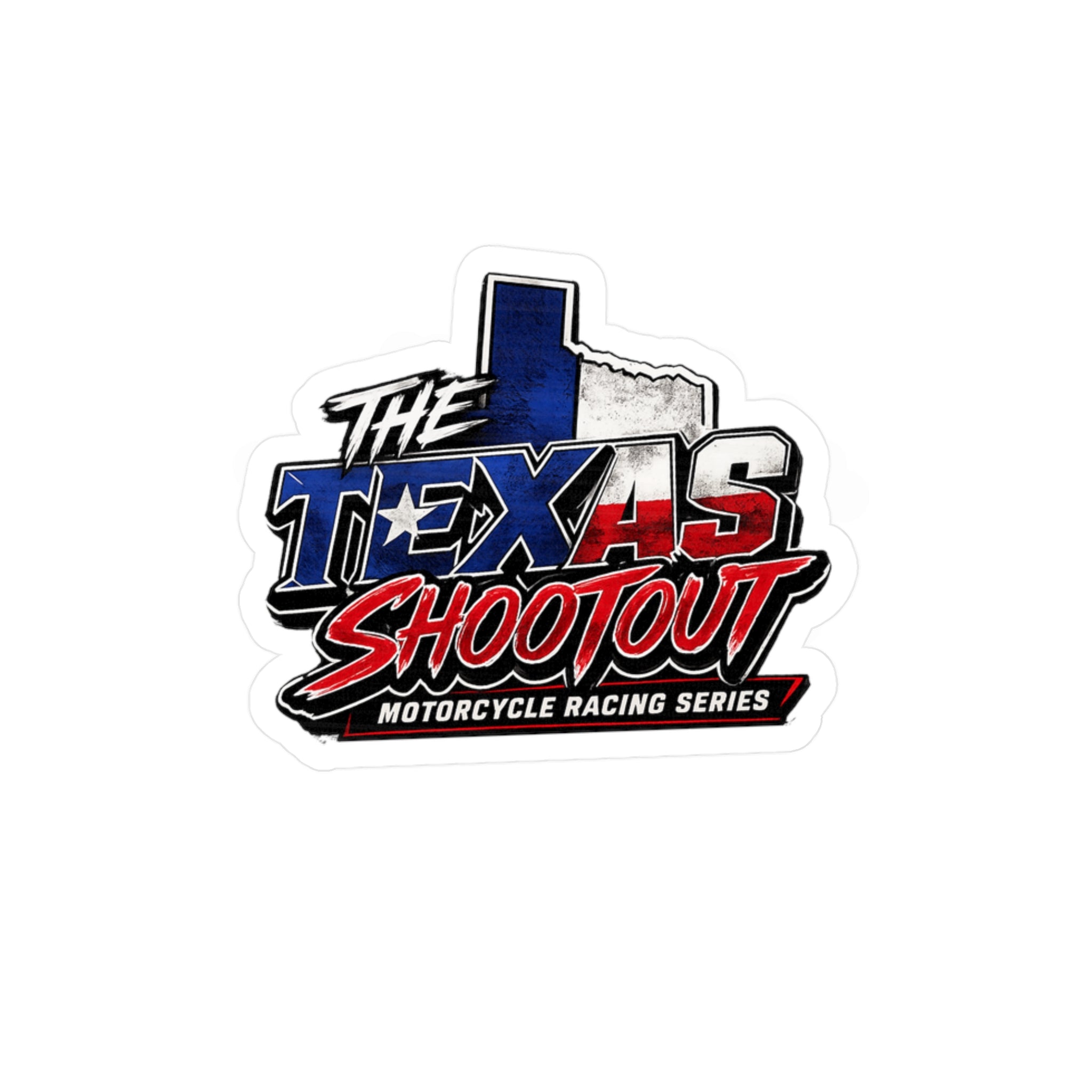 The Texas Shootout Vinyl Decal — Motorcycle Racing Logo Sticker