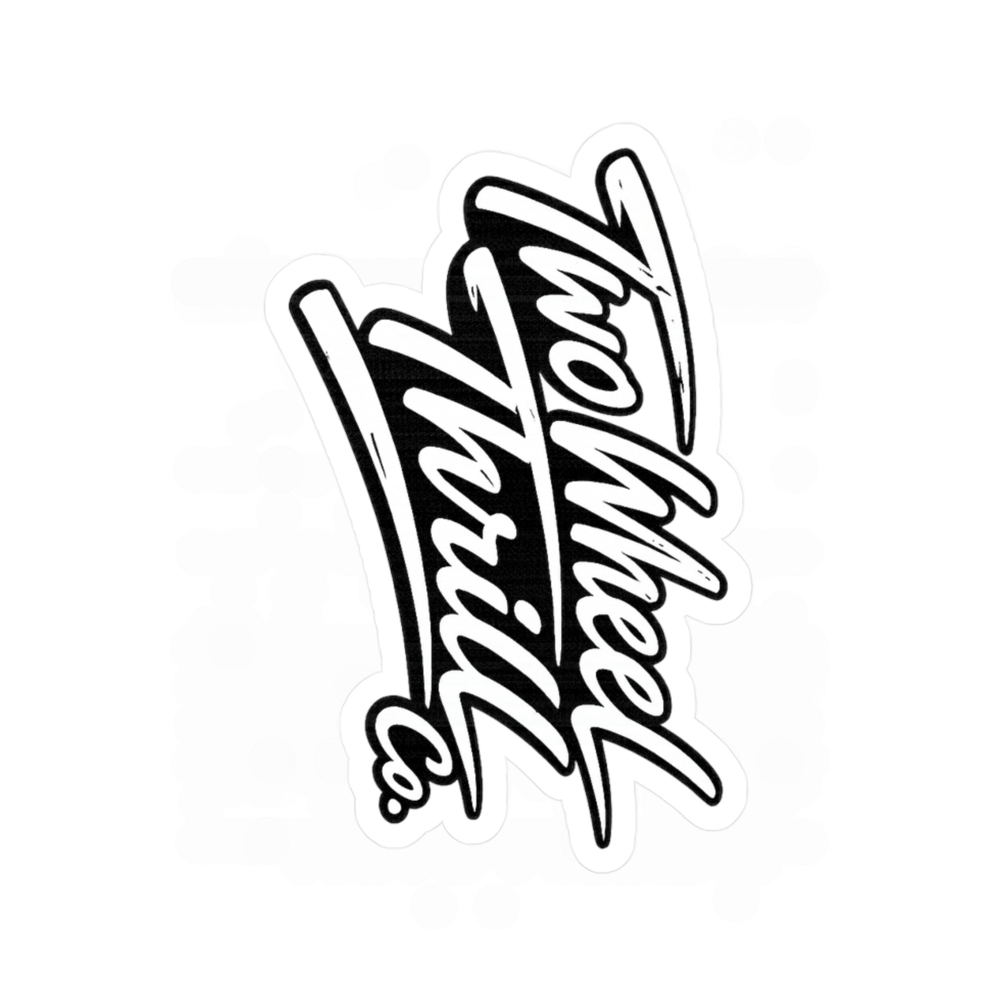 Kiss-Cut Vinyl Decal — 'My Wheel Thrill Co.' Black Script Sticker for Cars, Laptops & Windows