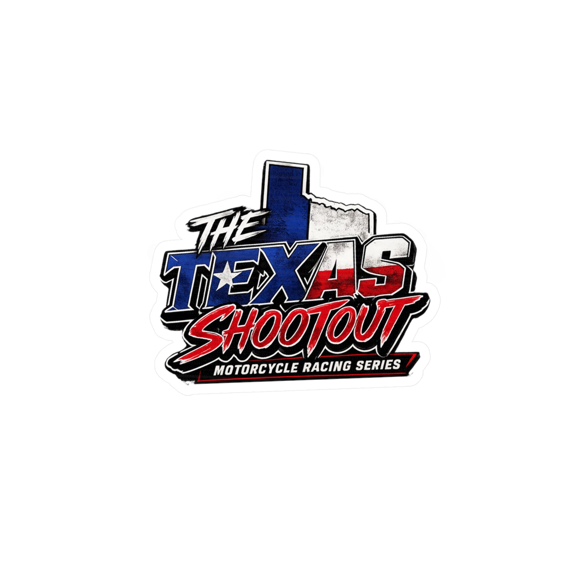 The Texas Shootout Vinyl Decal — Motorcycle Racing Logo Sticker