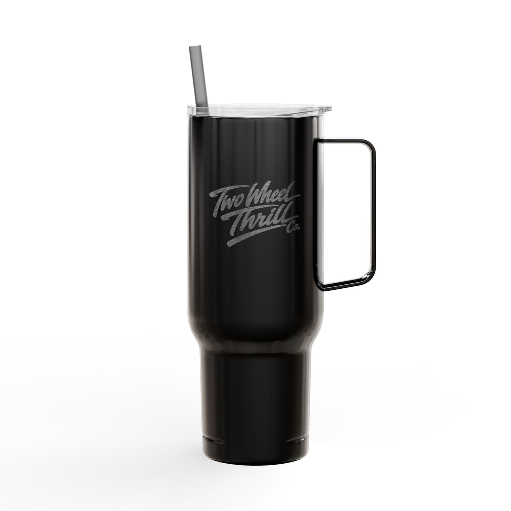 Engraved 40oz Insulated Tumbler with Handle & Lid