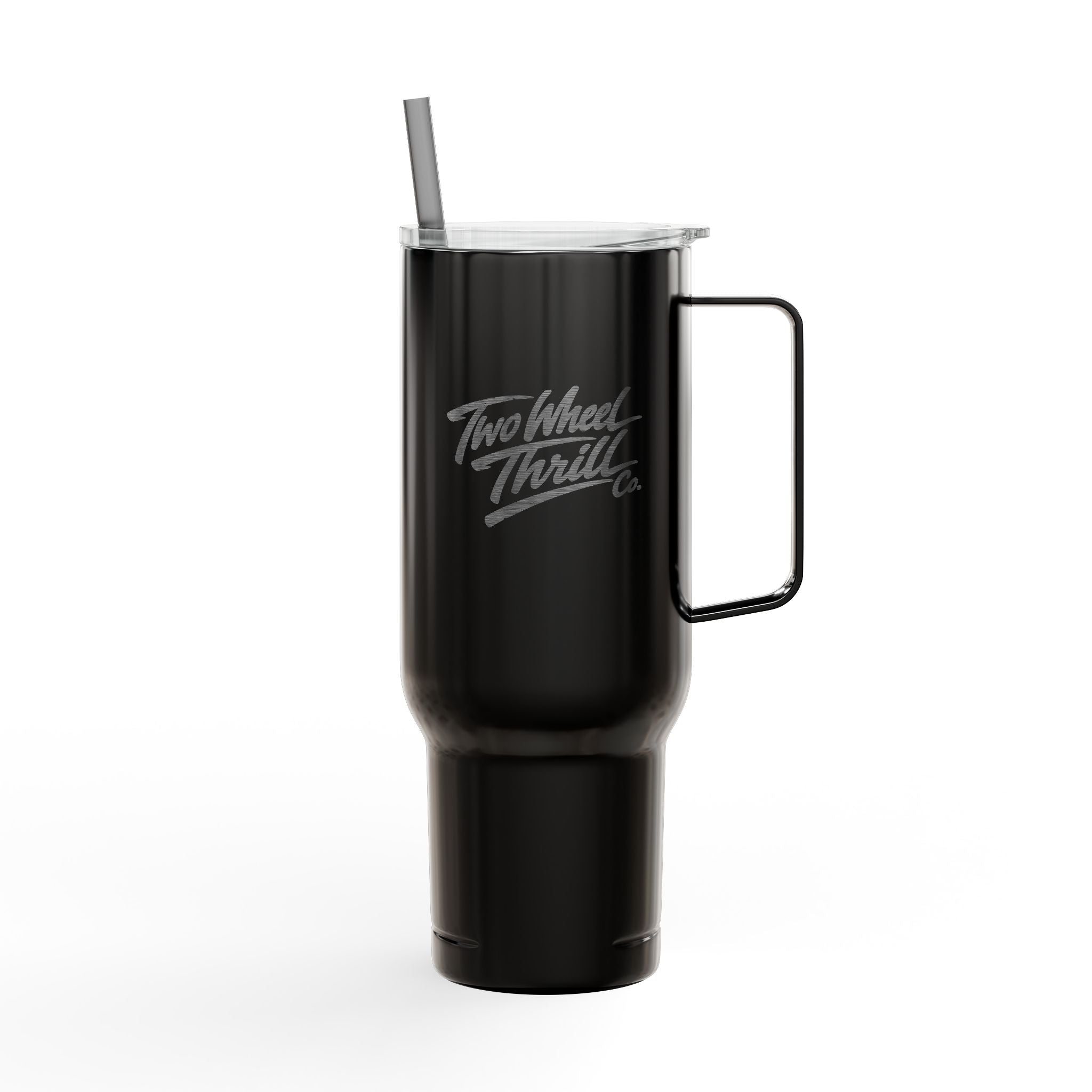 Engraved 40oz Insulated Tumbler with Handle & Lid