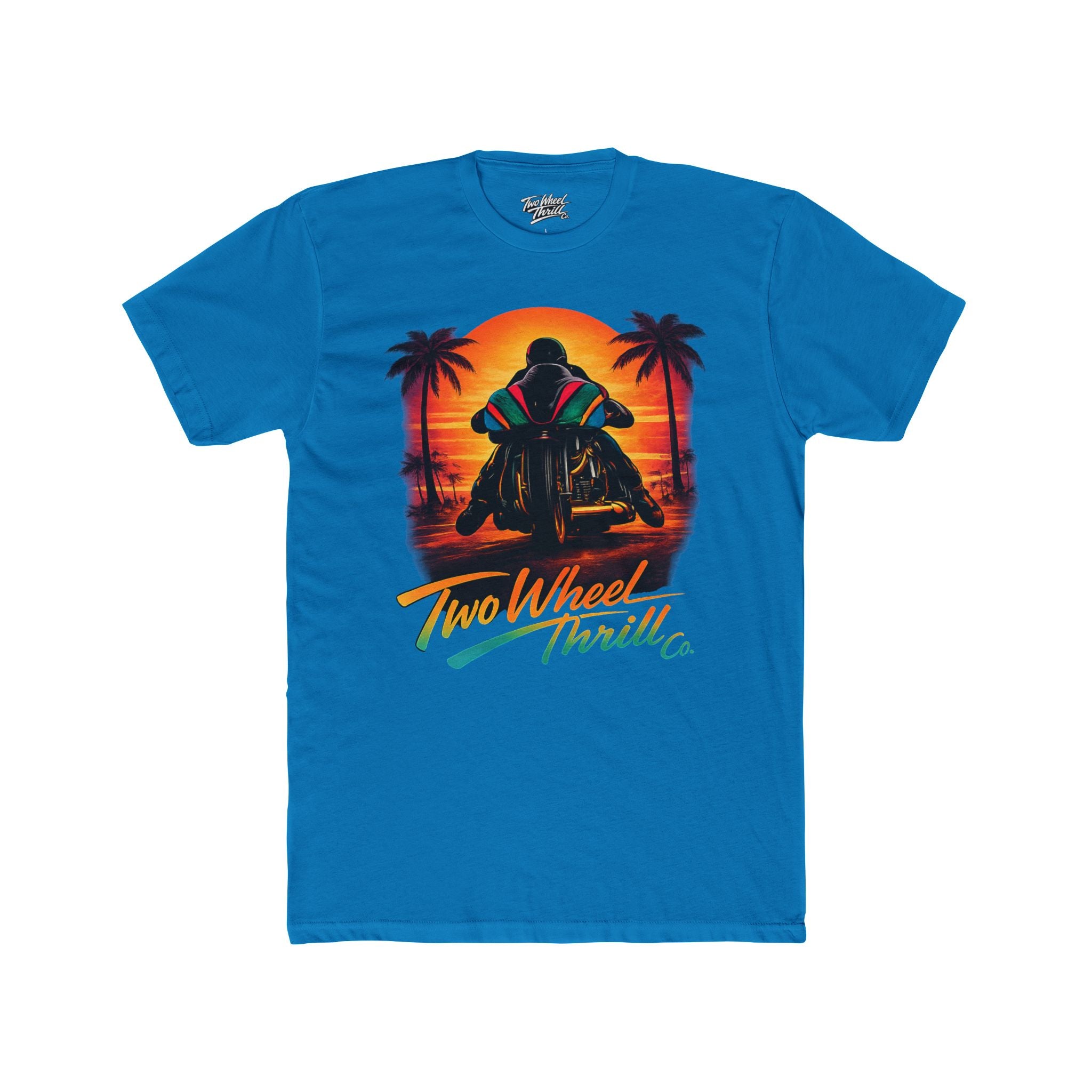 Two Wheel Thrill Motorcycle Sunset T-Shirt