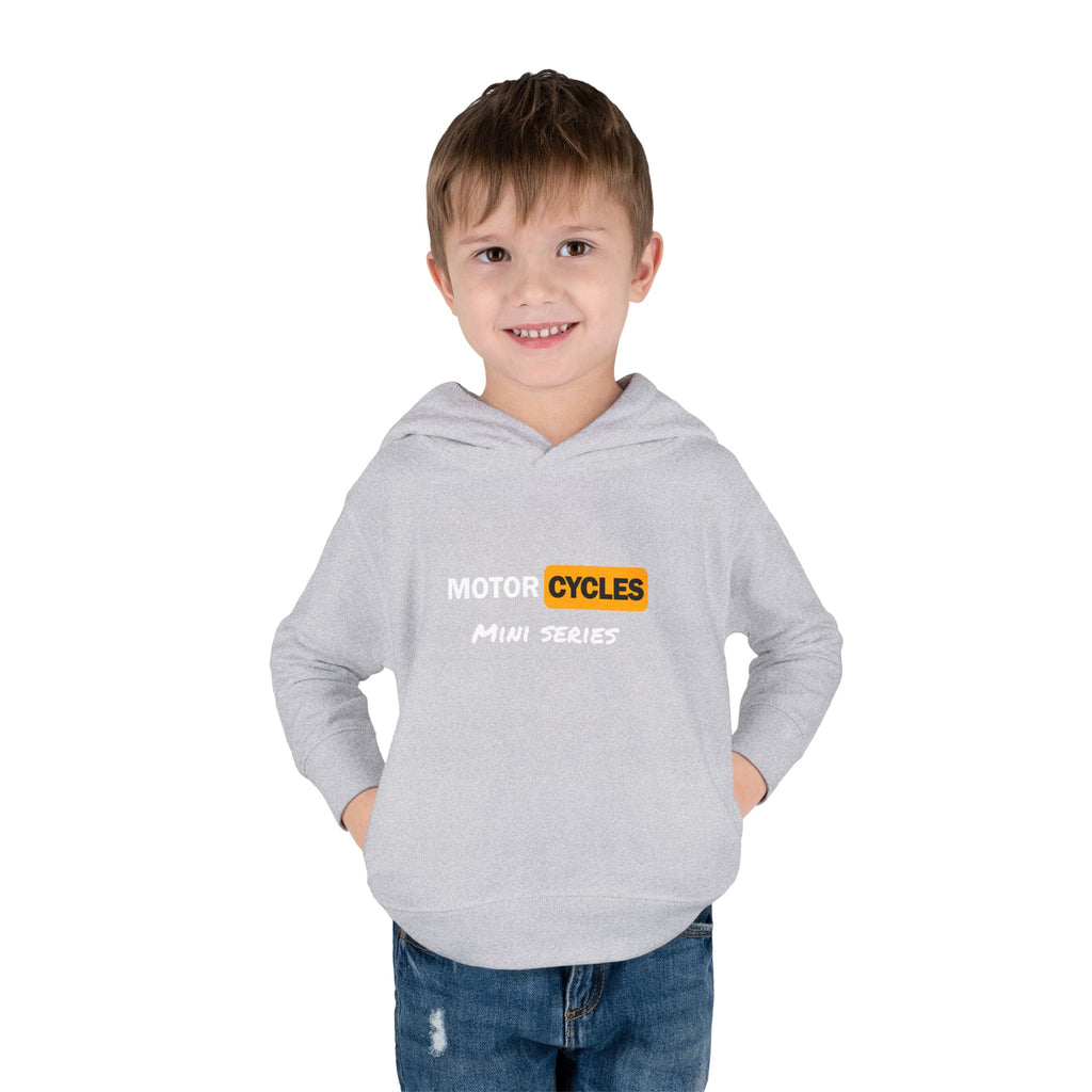 Toddler Hoodie - "Cycles" Front Patch & "Two Wheel Thrill Co." Colorful Back Graphic