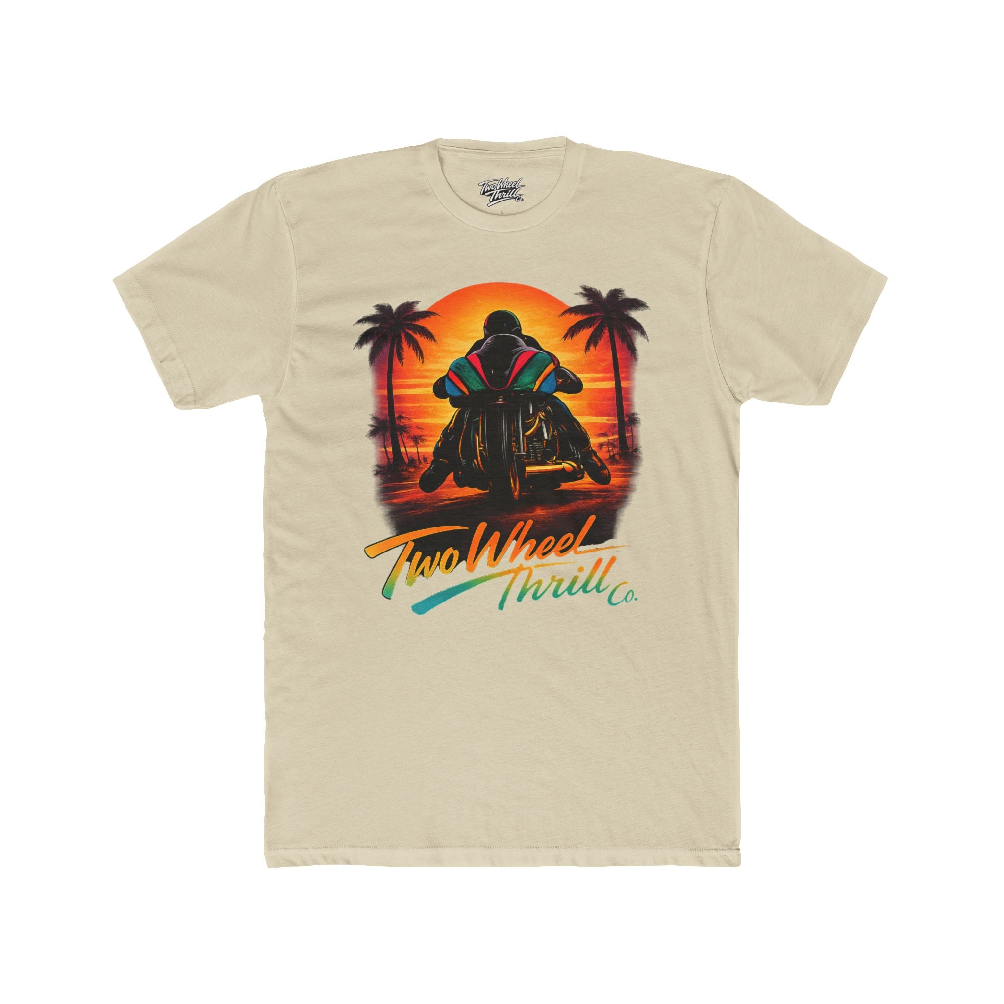 Two Wheel Thrill Motorcycle Sunset T-Shirt