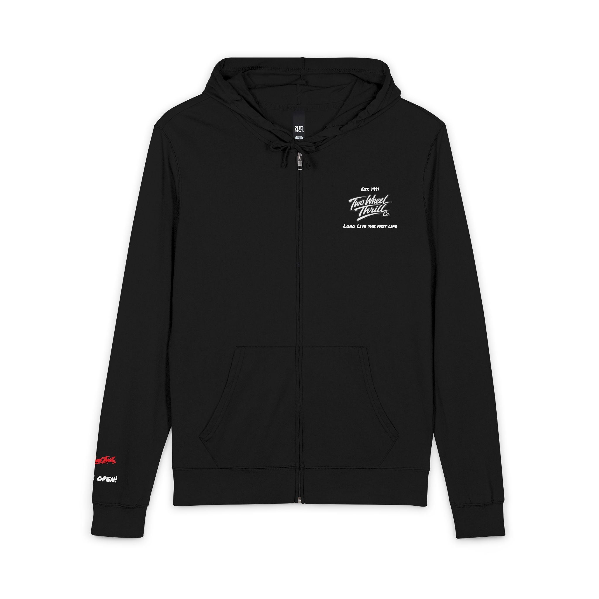 Fast For You Is My First Gear- Light weight Full‑Zip Hoodie