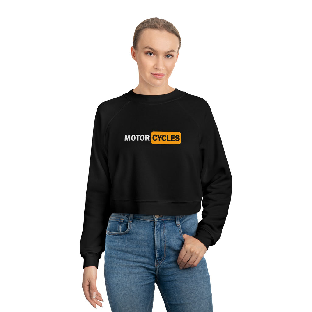 Motorcycles Cropped Pullover — Women's Moto Fleece