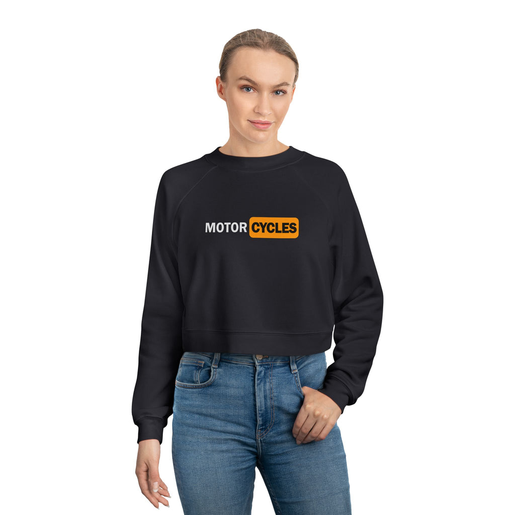 Motorcycles Cropped Pullover — Women's Moto Fleece