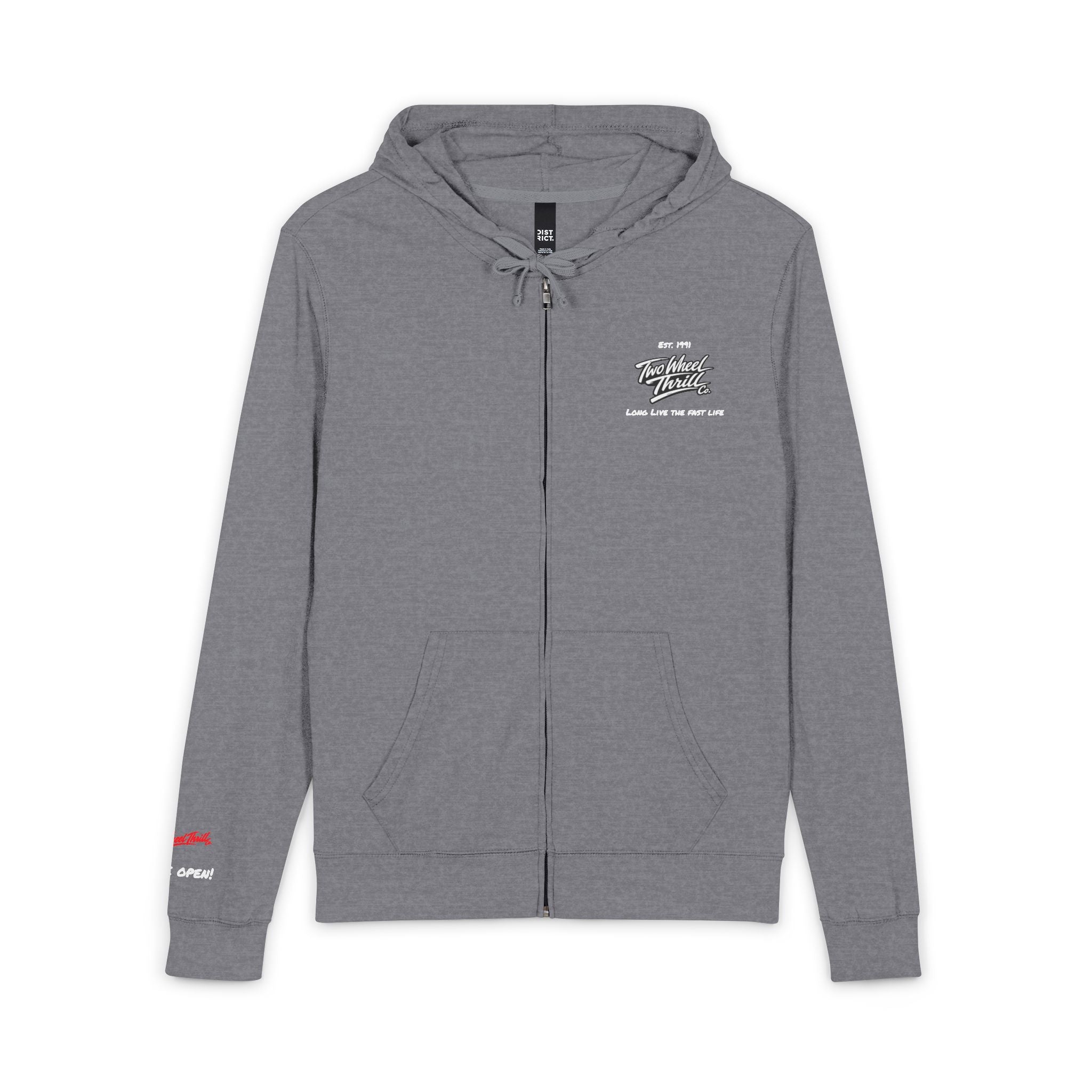 Fast For You Is My First Gear- Light weight Full‑Zip Hoodie