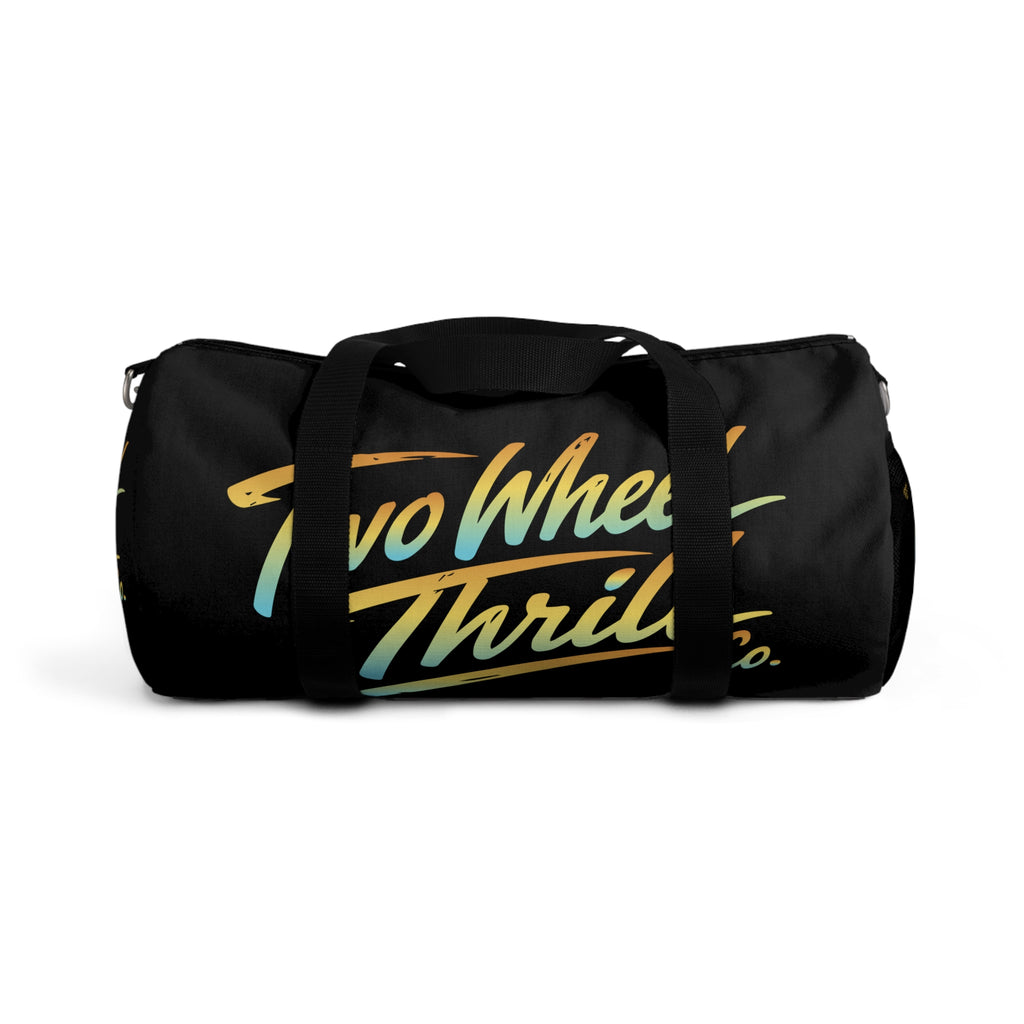 Two Wheels Thrill Co. Retro Logo Duffel Bag