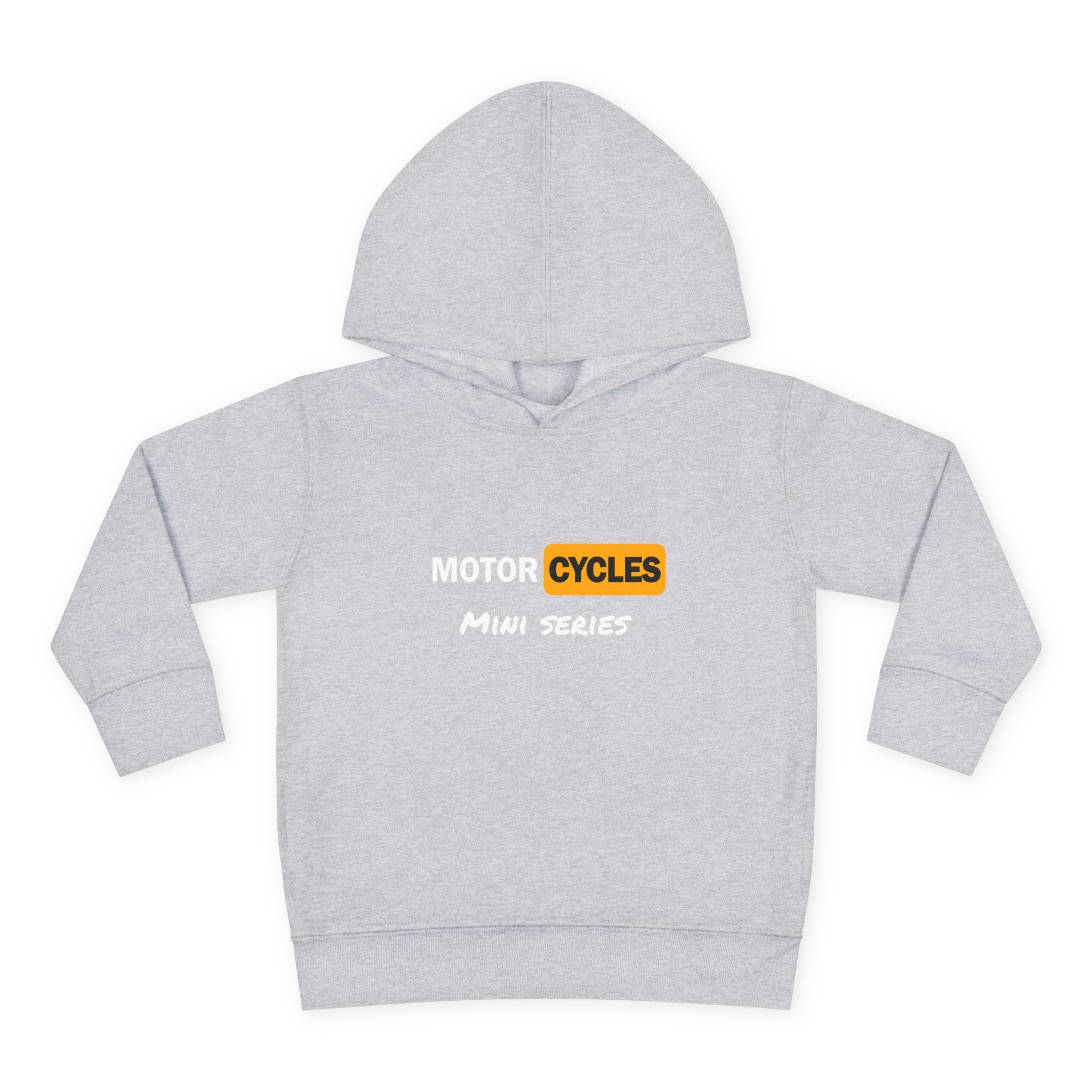 Toddler Hoodie - "Cycles" Front Patch & "Two Wheel Thrill Co." Colorful Back Graphic