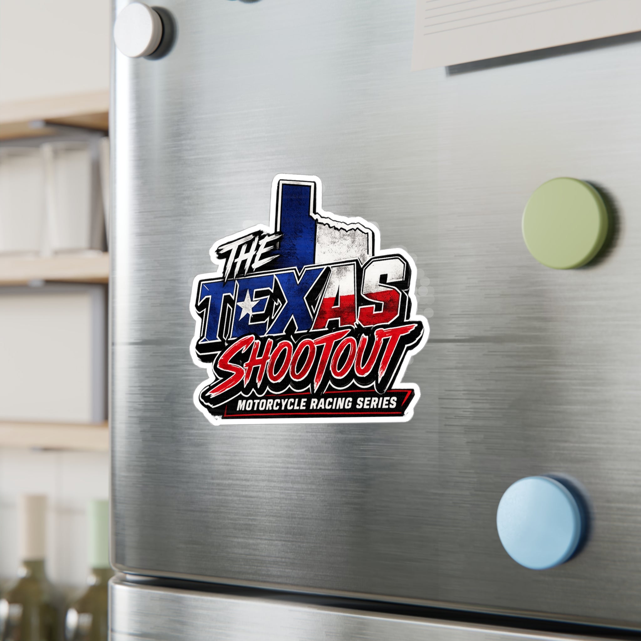 The Texas Shootout Vinyl Decal — Motorcycle Racing Logo Sticker