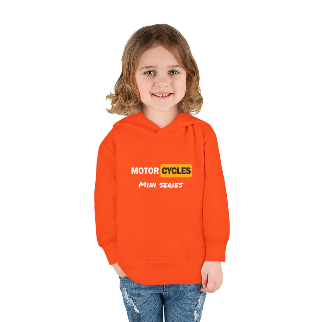 Toddler Hoodie - "Cycles" Front Patch & "Two Wheel Thrill Co." Colorful Back Graphic