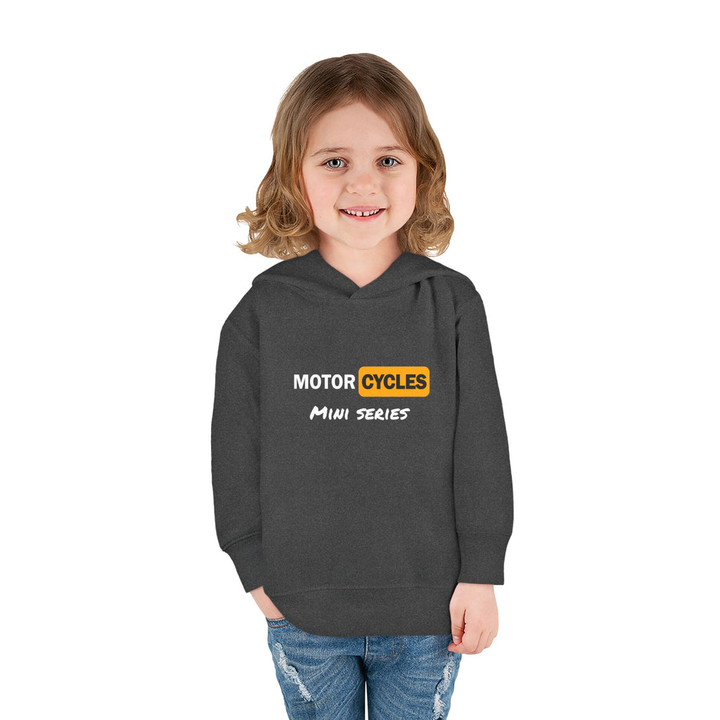 Toddler Hoodie - "Cycles" Front Patch & "Two Wheel Thrill Co." Colorful Back Graphic