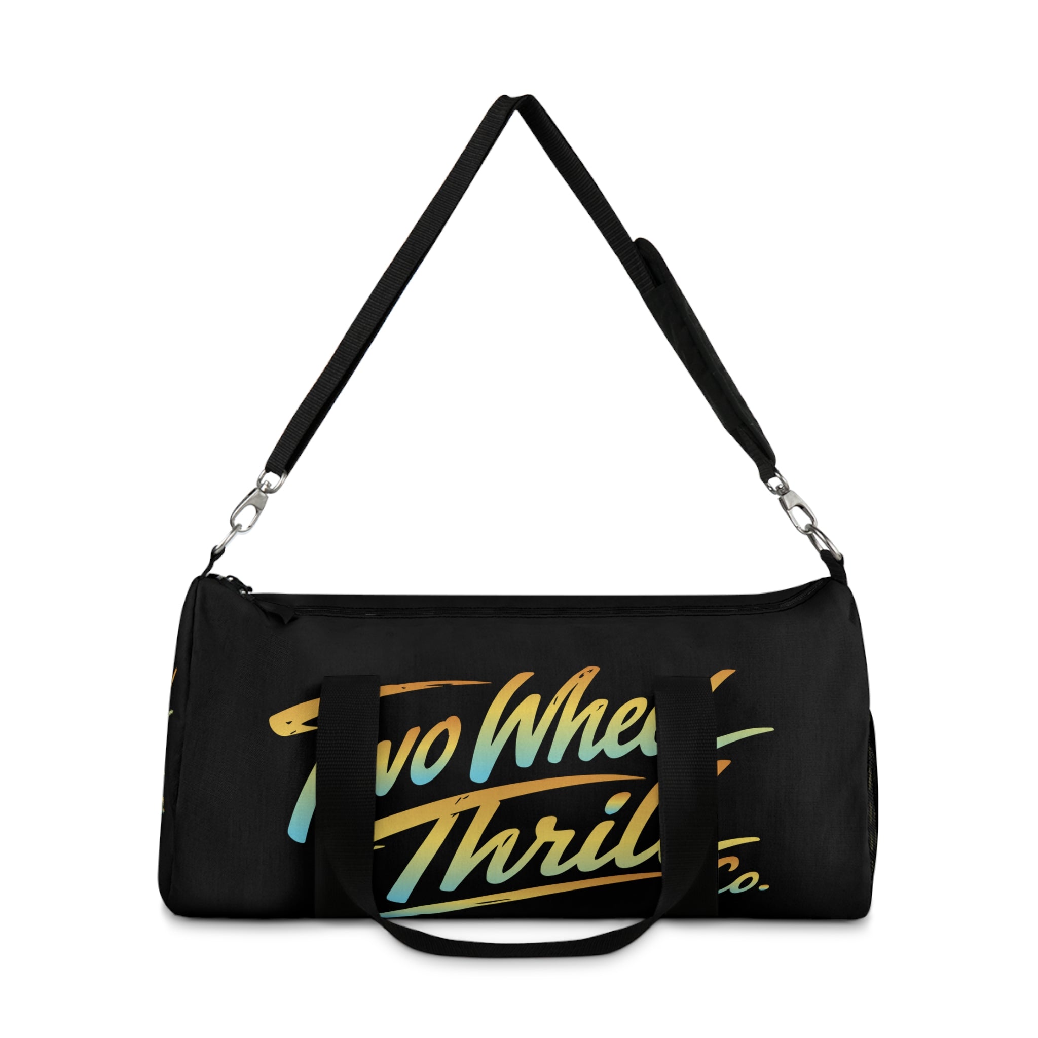 Two Wheels Thrill Co. Retro Logo Duffel Bag