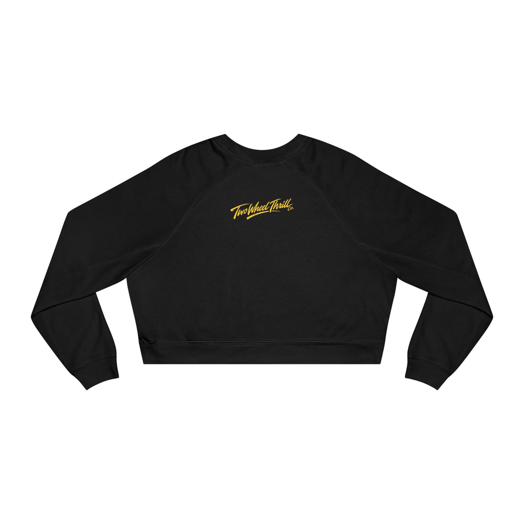 Motorcycles Cropped Pullover — Women's Moto Fleece