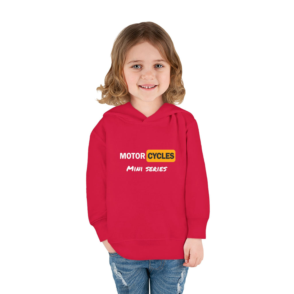 Toddler Hoodie - "Cycles" Front Patch & "Two Wheel Thrill Co." Colorful Back Graphic
