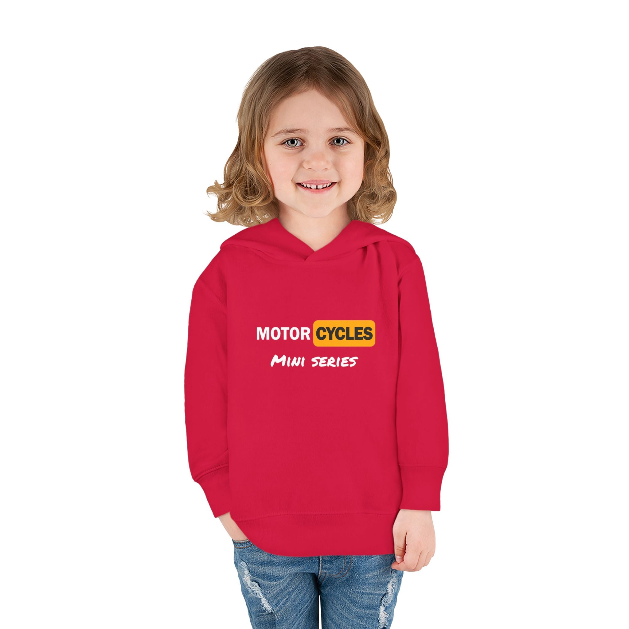 Toddler Hoodie - "Cycles" Front Patch & "Two Wheel Thrill Co." Colorful Back Graphic