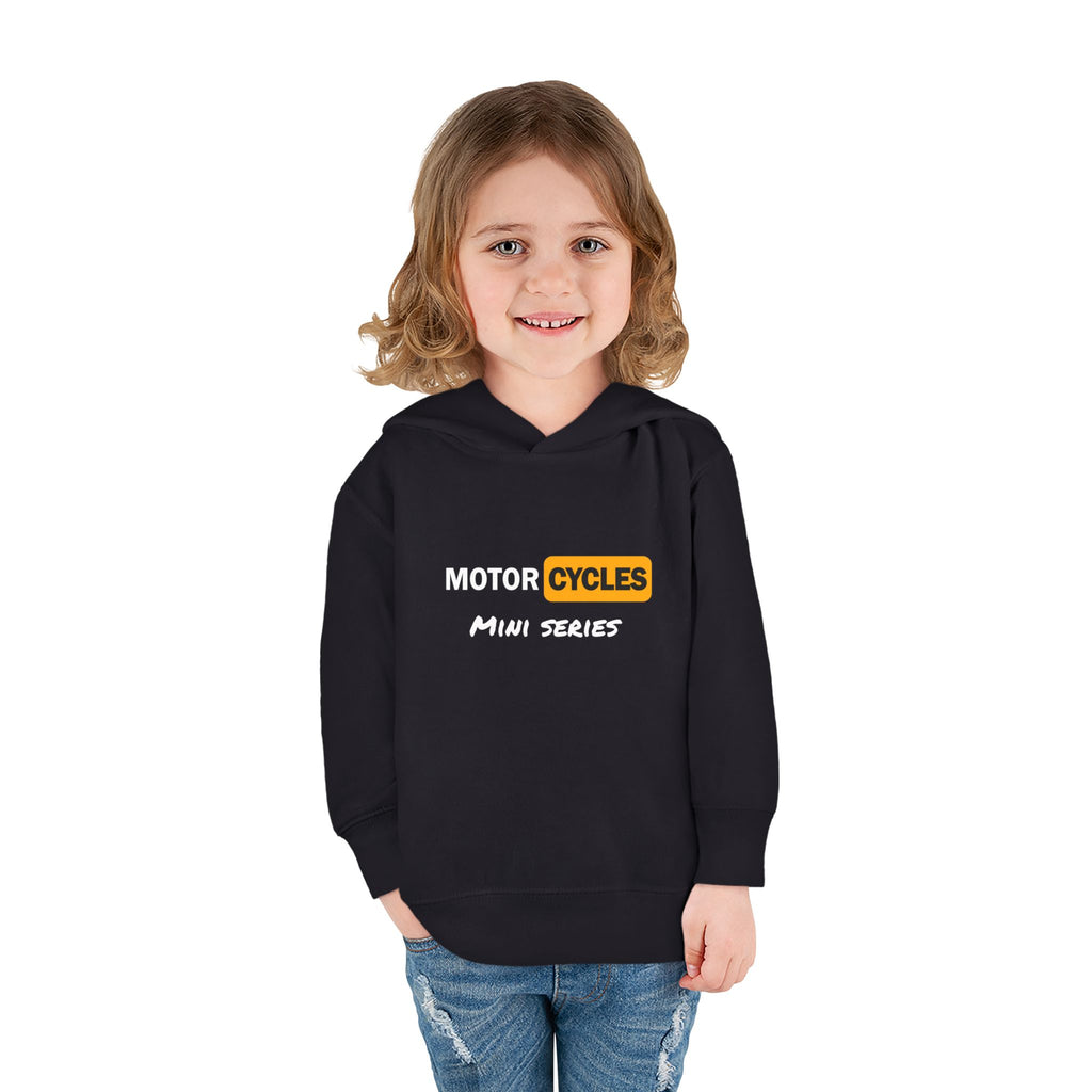 Toddler Hoodie - "Cycles" Front Patch & "Two Wheel Thrill Co." Colorful Back Graphic