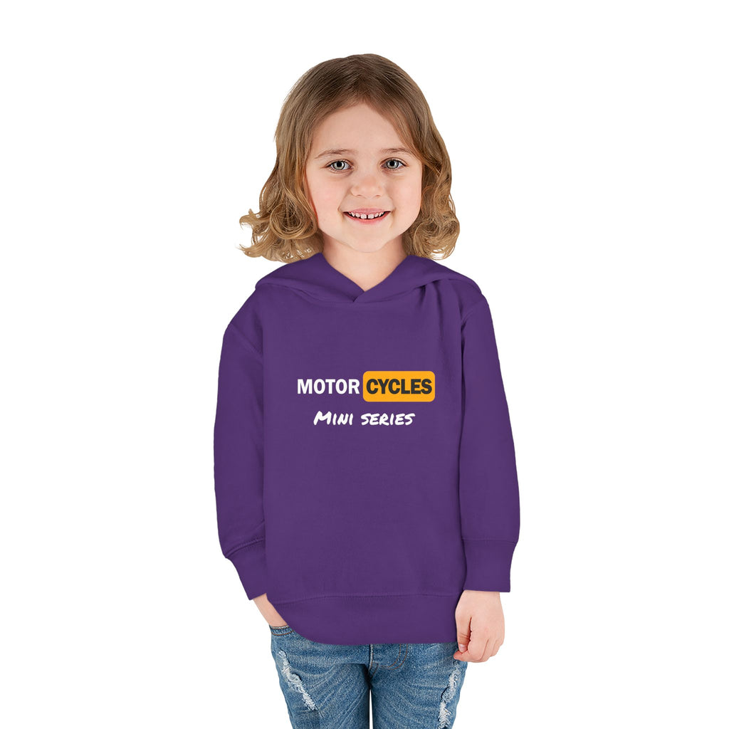 Toddler Hoodie - "Cycles" Front Patch & "Two Wheel Thrill Co." Colorful Back Graphic