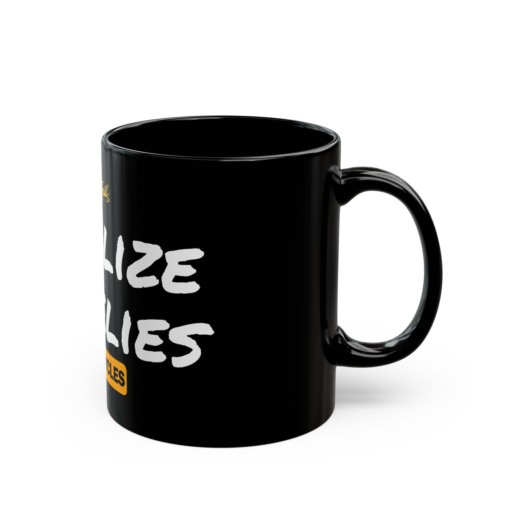 Legalize Wheelies Motorcycle Mug — Black 11oz/15oz